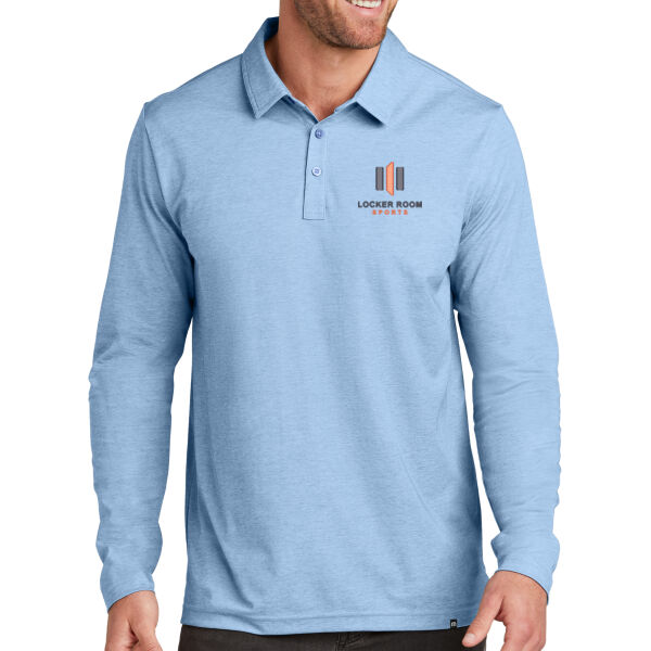 TravisMathew - Oceanside Heather Long Sleeve Polo Thumbnail