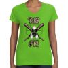 Women's V-Neck Fine Jersey Tee Thumbnail