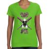 Women's V-Neck Fine Jersey Tee Thumbnail